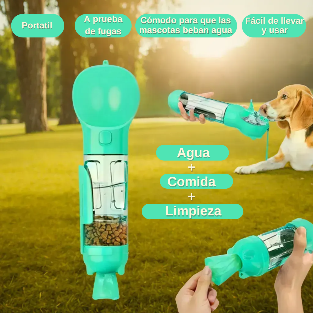 PawsPro - The Ultimate 3-in-1 Outdoor Tool: Water, Food & Waste Bag Dispenser