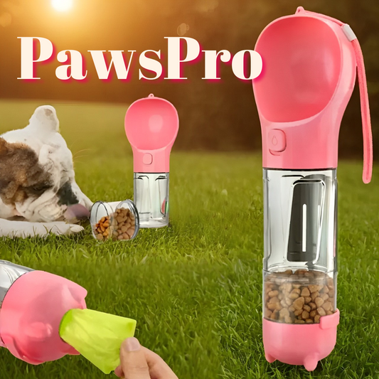 PawsPro - The Ultimate 3-in-1 Outdoor Tool: Water, Food & Waste Bag Dispenser